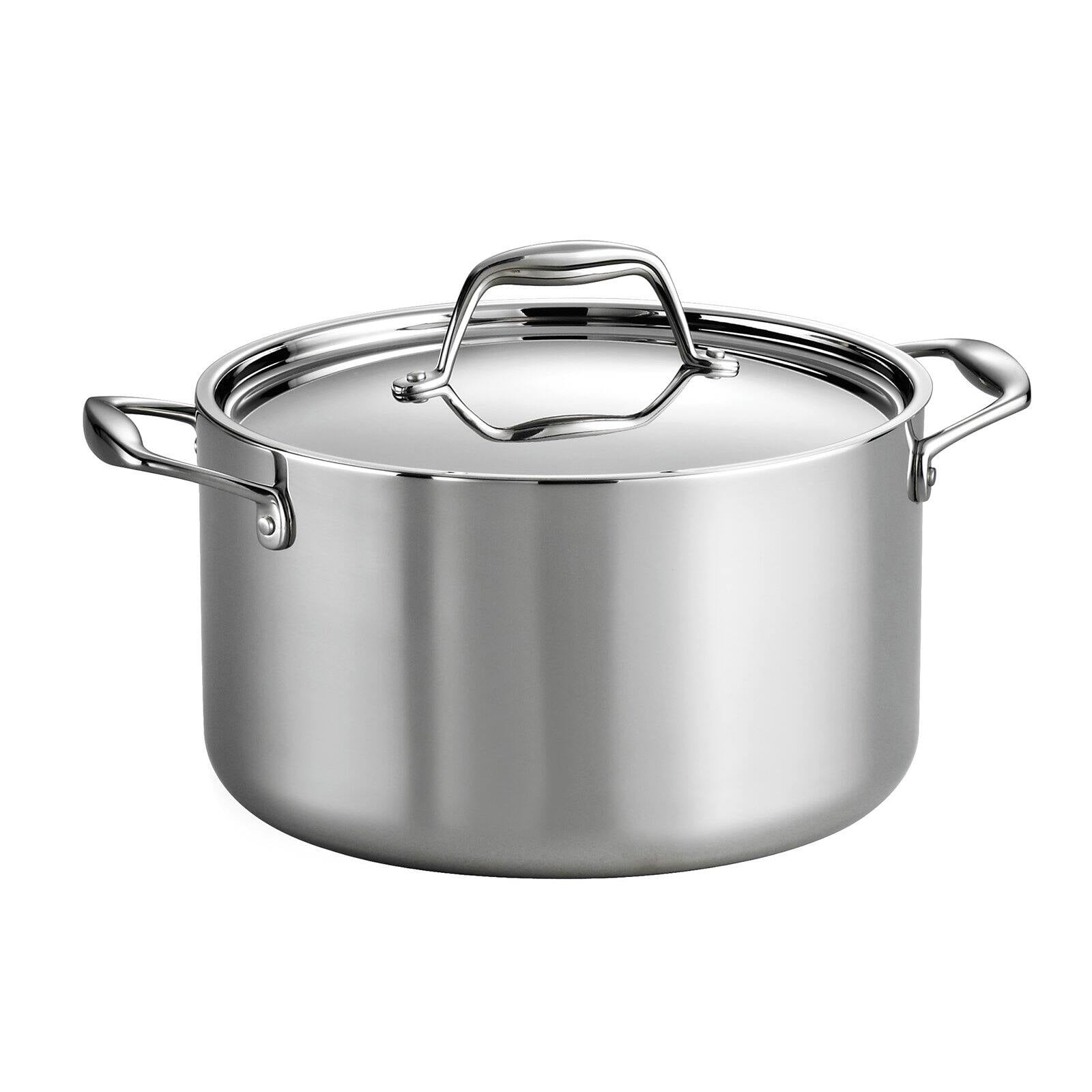 Gourmet Tri-Ply Clad Covered Sauce Pot